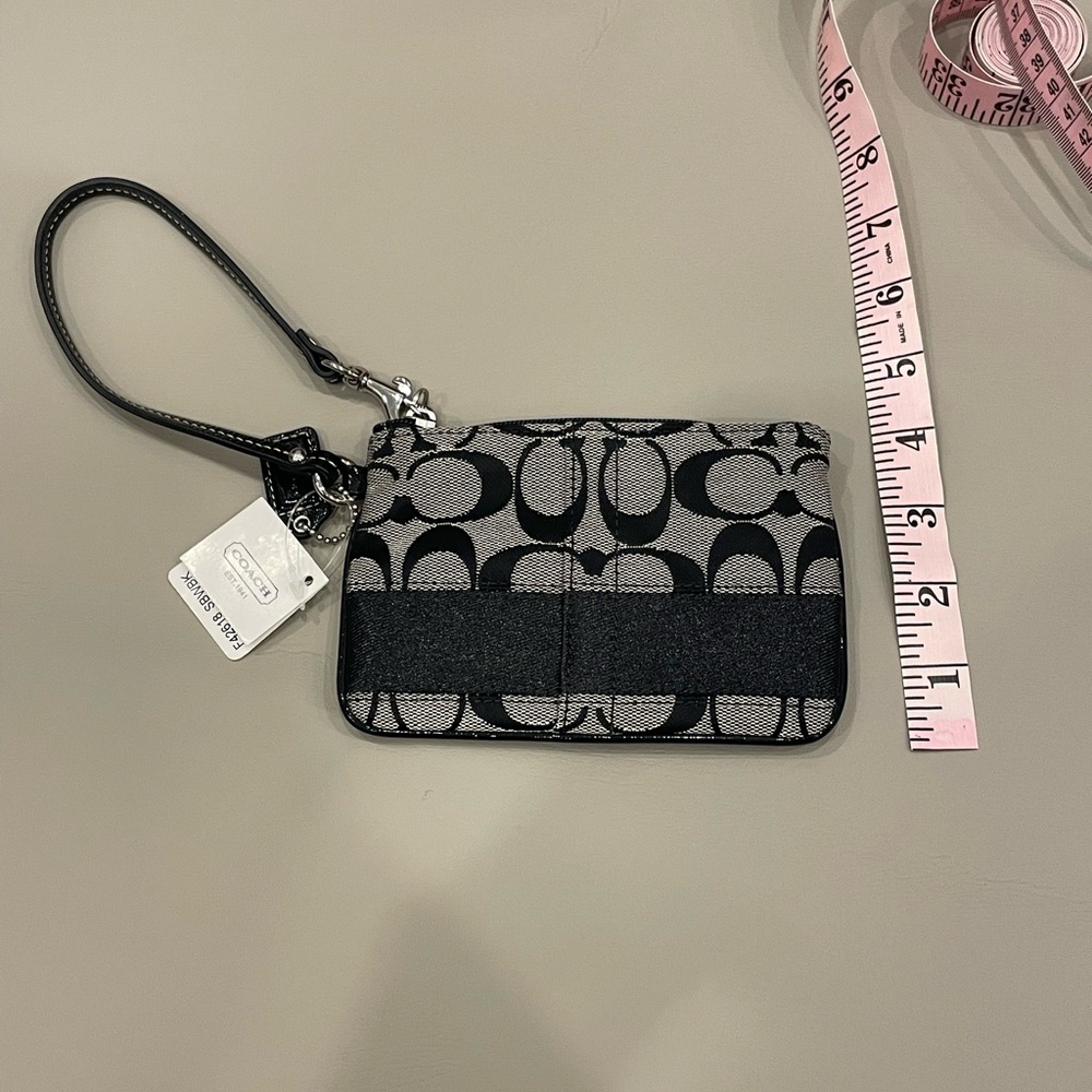 Coach coin wallet NEW WITH TAGS black and grey y2k OBO - Picture 4 of 7